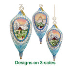 Winter Cottage Sculpted Ornament by G. DeBrekht - 621141 - Che Cose Belle