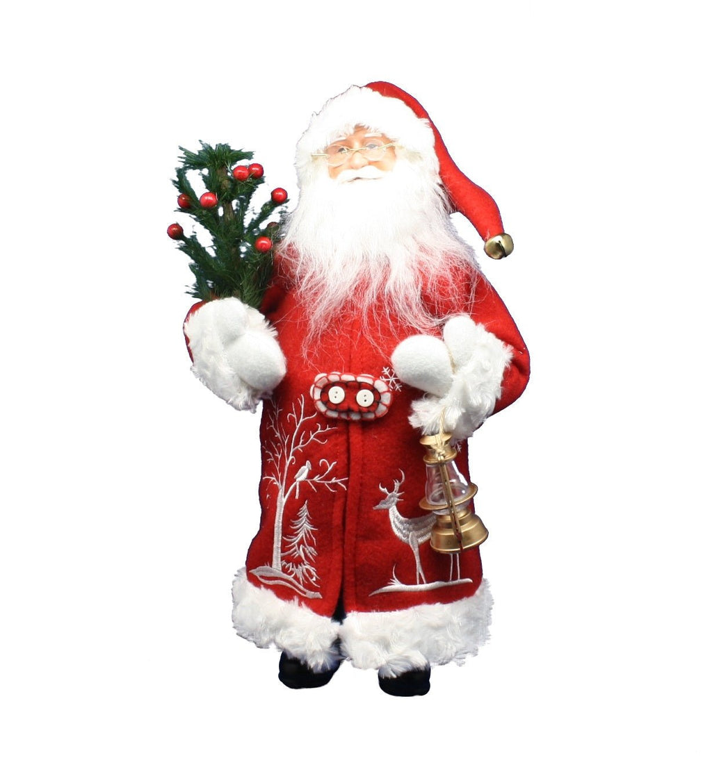 Winter Silhouette Santa Claus Figurine - Che Cose Belle