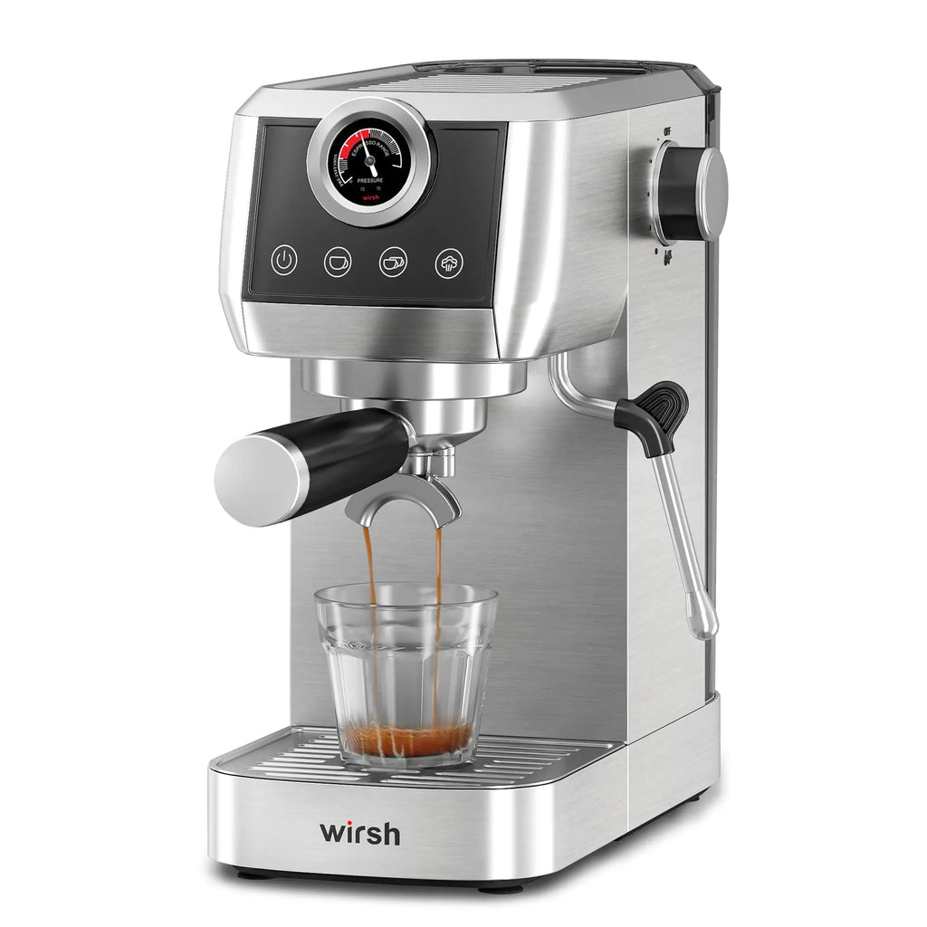 Wirsh 20 Bar Espresso Machine | Home Barista Plus with Pressure Gauge & Steam Wand - Che Cose Belle