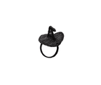 Witch Hat Napkin Ring – Handmade Halloween Table Decor – Black Woven Boho Napkin Holder – Spooky Fall Party Accent – Hostess Gift Idea - Che Cose Belle