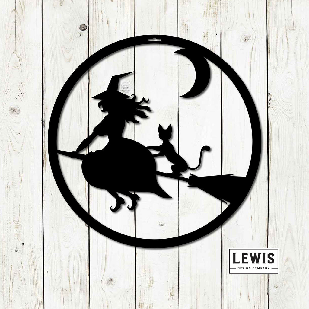 Witch Metal Sign | Halloween Door and Wall Decor - Che Cose Belle