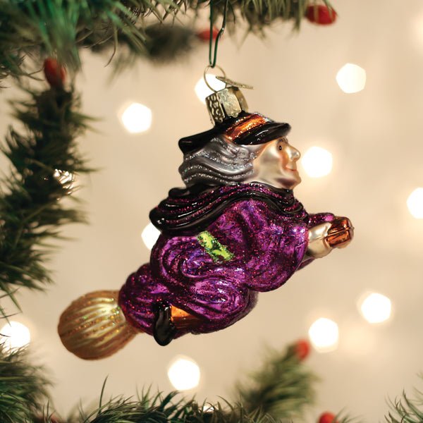 Witch On Broomstick Ornament - Che Cose Belle