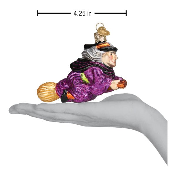 Witch On Broomstick Ornament - Che Cose Belle