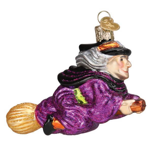 Witch On Broomstick Ornament - Che Cose Belle