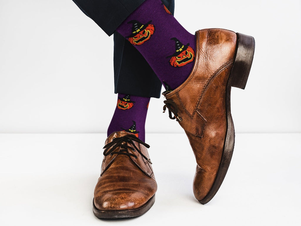Witch's Pumpkin Halloween Socks - Comfy Cotton for Men & Women - Che Cose Belle