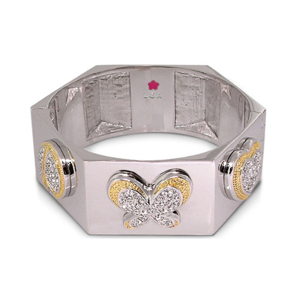 Hexagonal Duo Tone Bangle