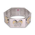 Hexagonal Duo Tone Bangle