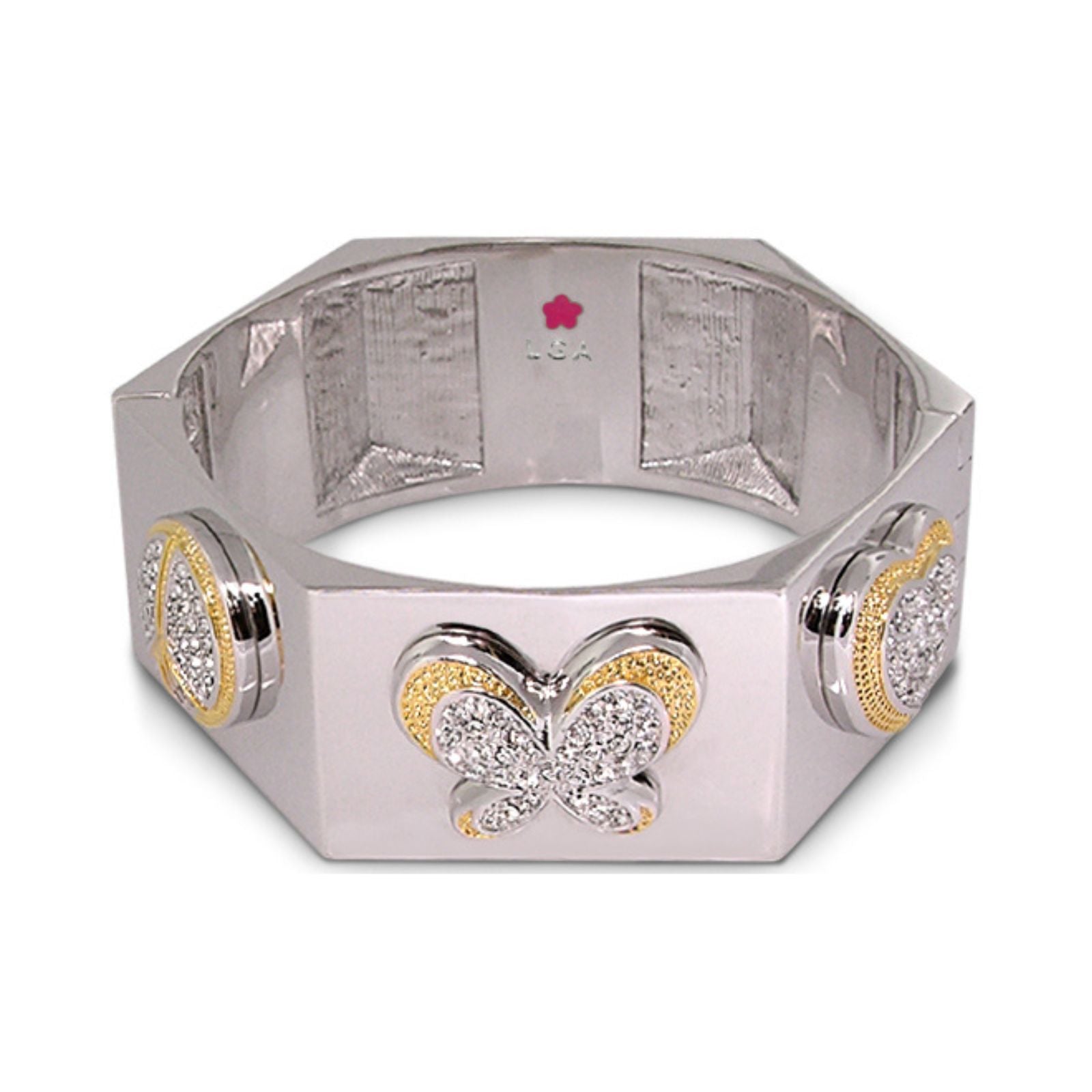 Hexagonal Duo Tone Bangle
