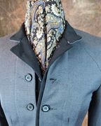 Women's Military Coat - Grey (Black Accents)