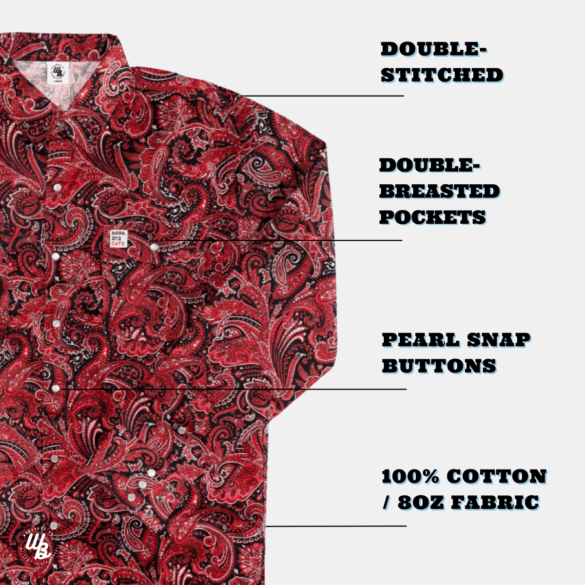 WoahBros Red Paisley FR - Che Cose Belle