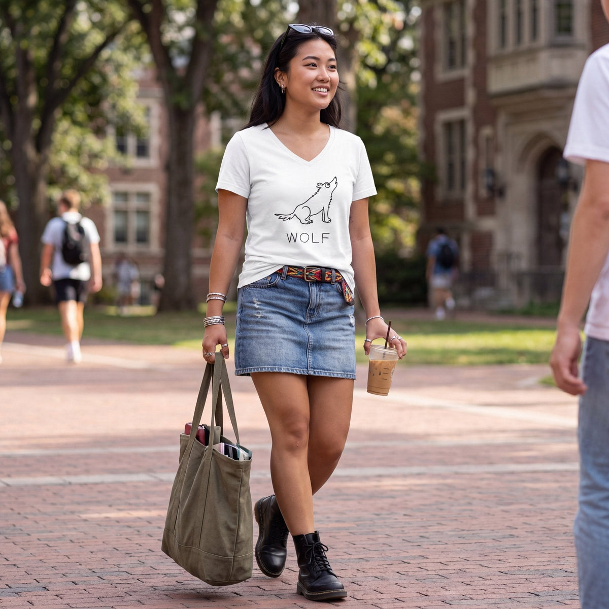 Wolf - V-neck Tee - Che Cose Belle