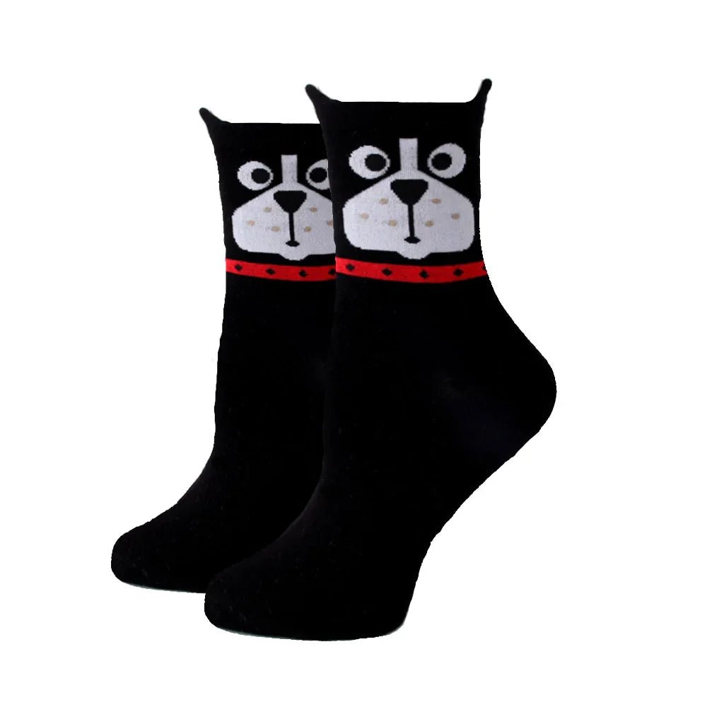 Women Socks New Funny Cute Cartoon Animal Cat Dog Parrot Novelty Harajuku Kawaii Happy Art Socks Cotton Fashion Harajuku Socks - Che Cose Belle
