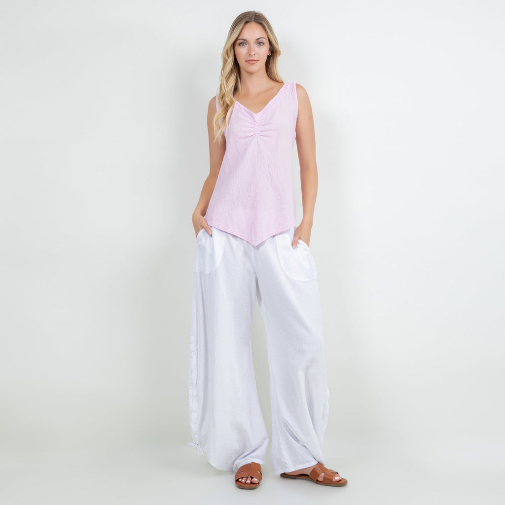 Women's 100% Cotton Gauze Dominica Tank Top - Che Cose Belle