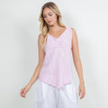 Women's 100% Cotton Gauze Dominica Tank Top - Che Cose Belle