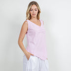 Women's 100% Cotton Gauze Dominica Tank Top - Che Cose Belle