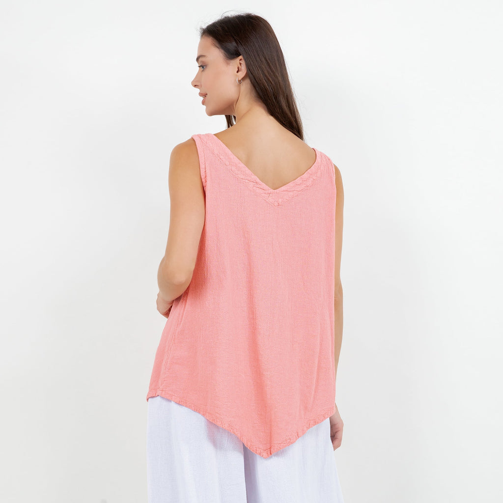 Women's 100% Cotton Gauze Dominica Tank Top - Che Cose Belle