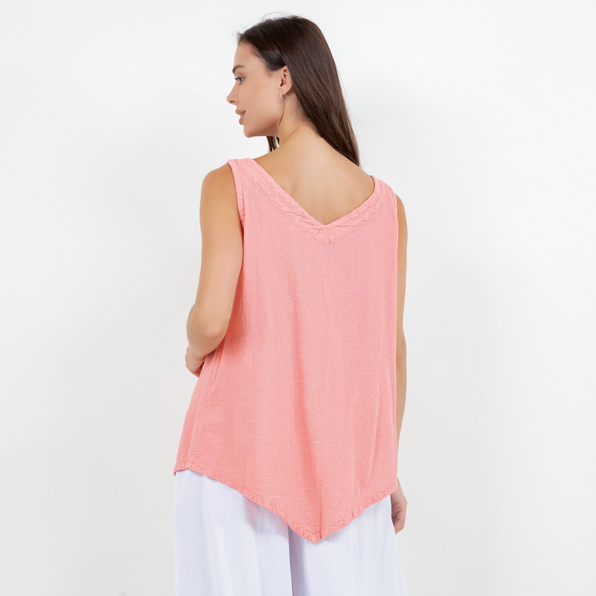 Women's 100% Cotton Gauze Dominica Tank Top - Che Cose Belle