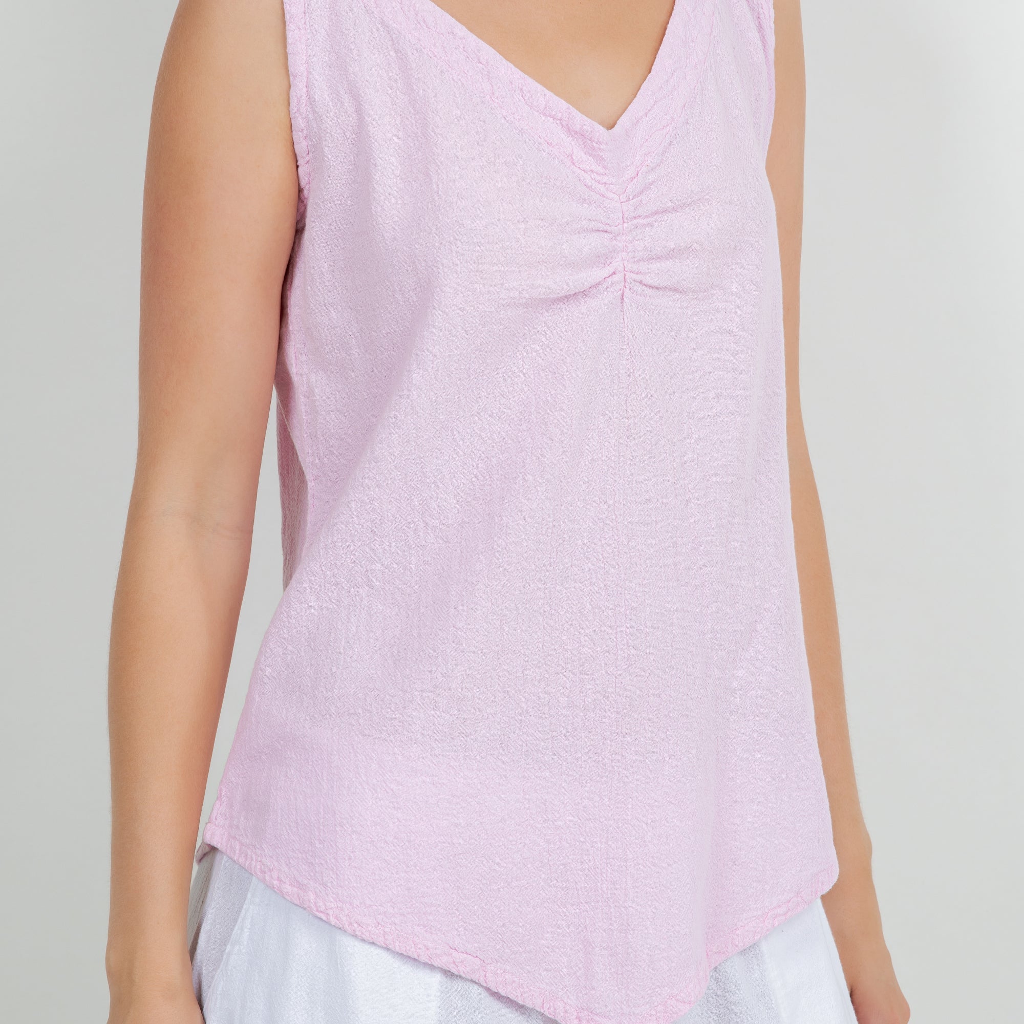 Women's 100% Cotton Gauze Dominica Tank Top - Che Cose Belle