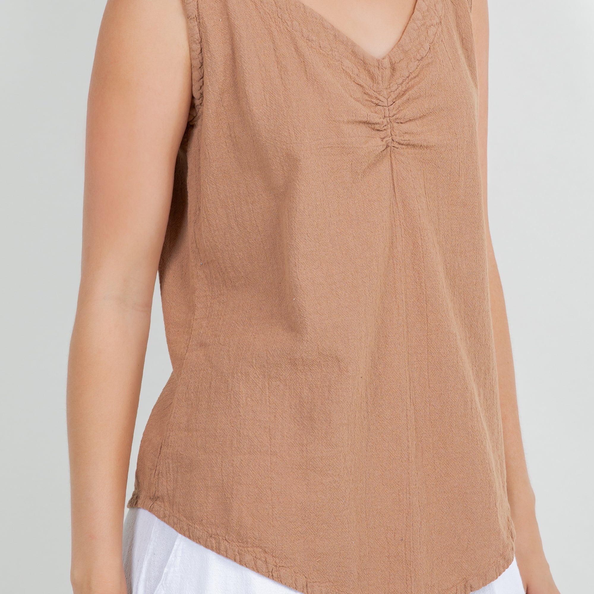 Women's 100% Cotton Gauze Dominica Tank Top - Che Cose Belle