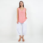 Women's 100% Cotton Gauze Dominica Tank Top - Che Cose Belle