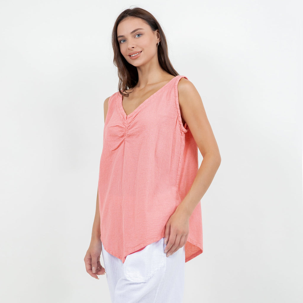 Women's 100% Cotton Gauze Dominica Tank Top - Che Cose Belle