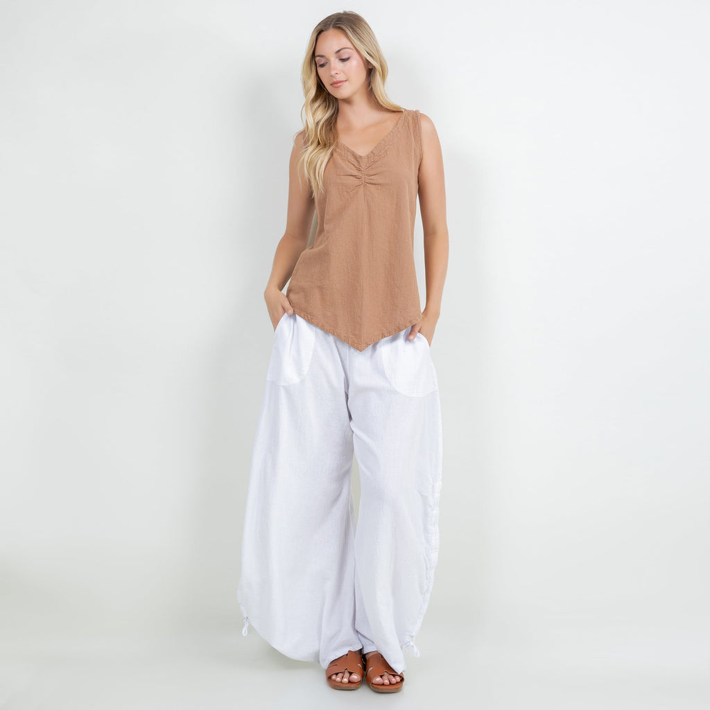 Women's 100% Cotton Gauze Dominica Tank Top - Che Cose Belle