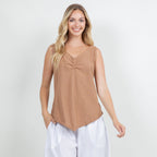 Women's 100% Cotton Gauze Dominica Tank Top - Che Cose Belle