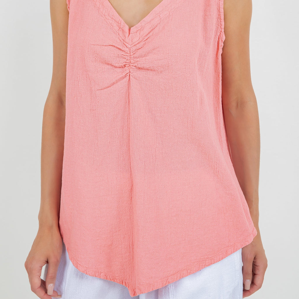 Women's 100% Cotton Gauze Dominica Tank Top - Che Cose Belle