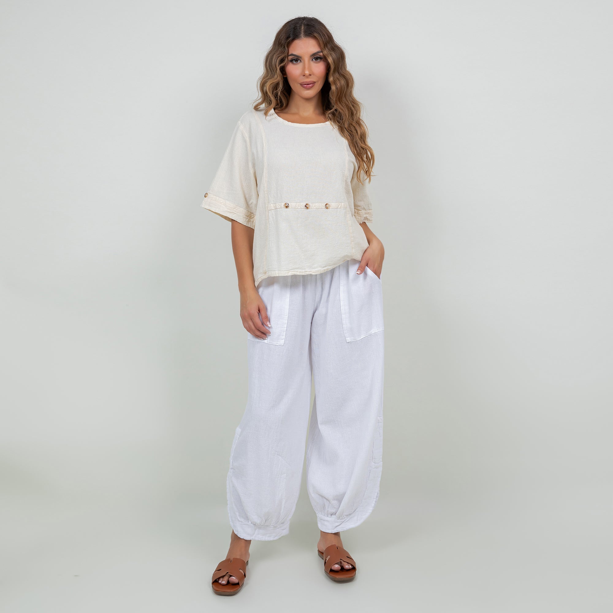 Women's 100% Cotton Gauze Kira Top - Che Cose Belle
