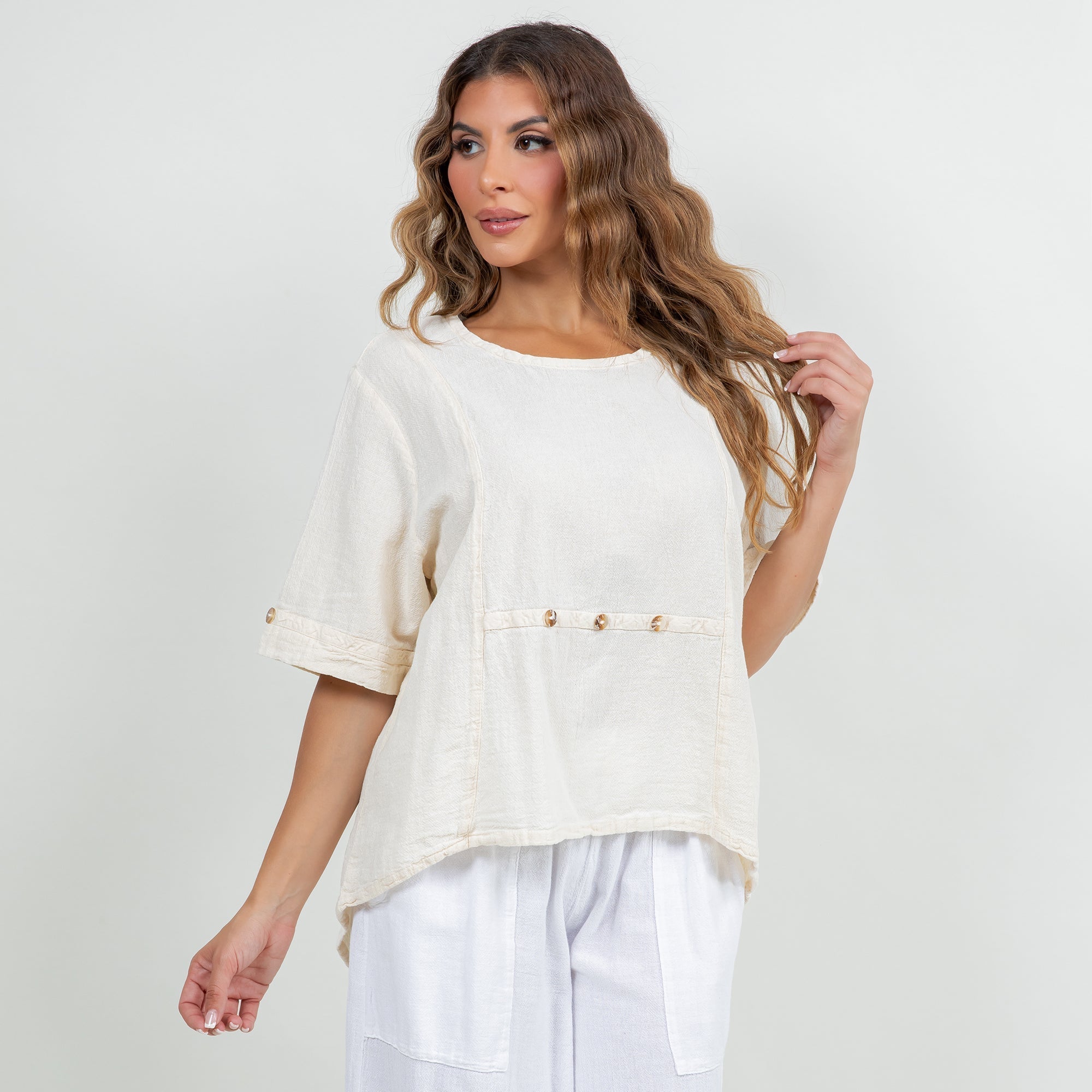 Women's 100% Cotton Gauze Kira Top - Che Cose Belle