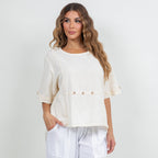 Women's 100% Cotton Gauze Kira Top - Che Cose Belle