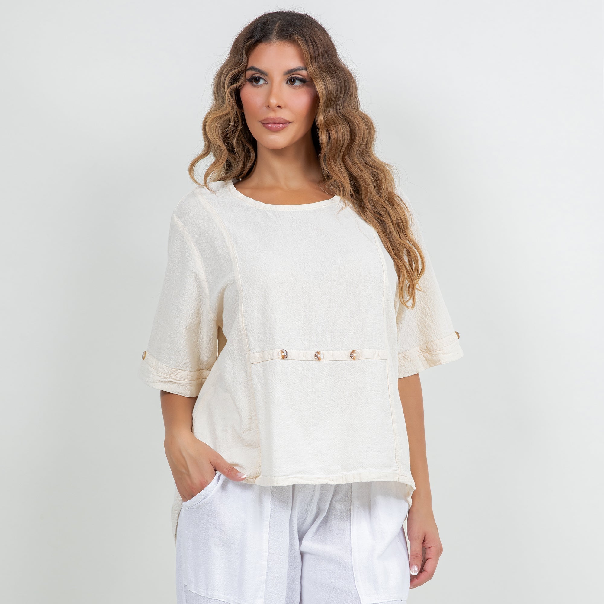 Women's 100% Cotton Gauze Kira Top - Che Cose Belle