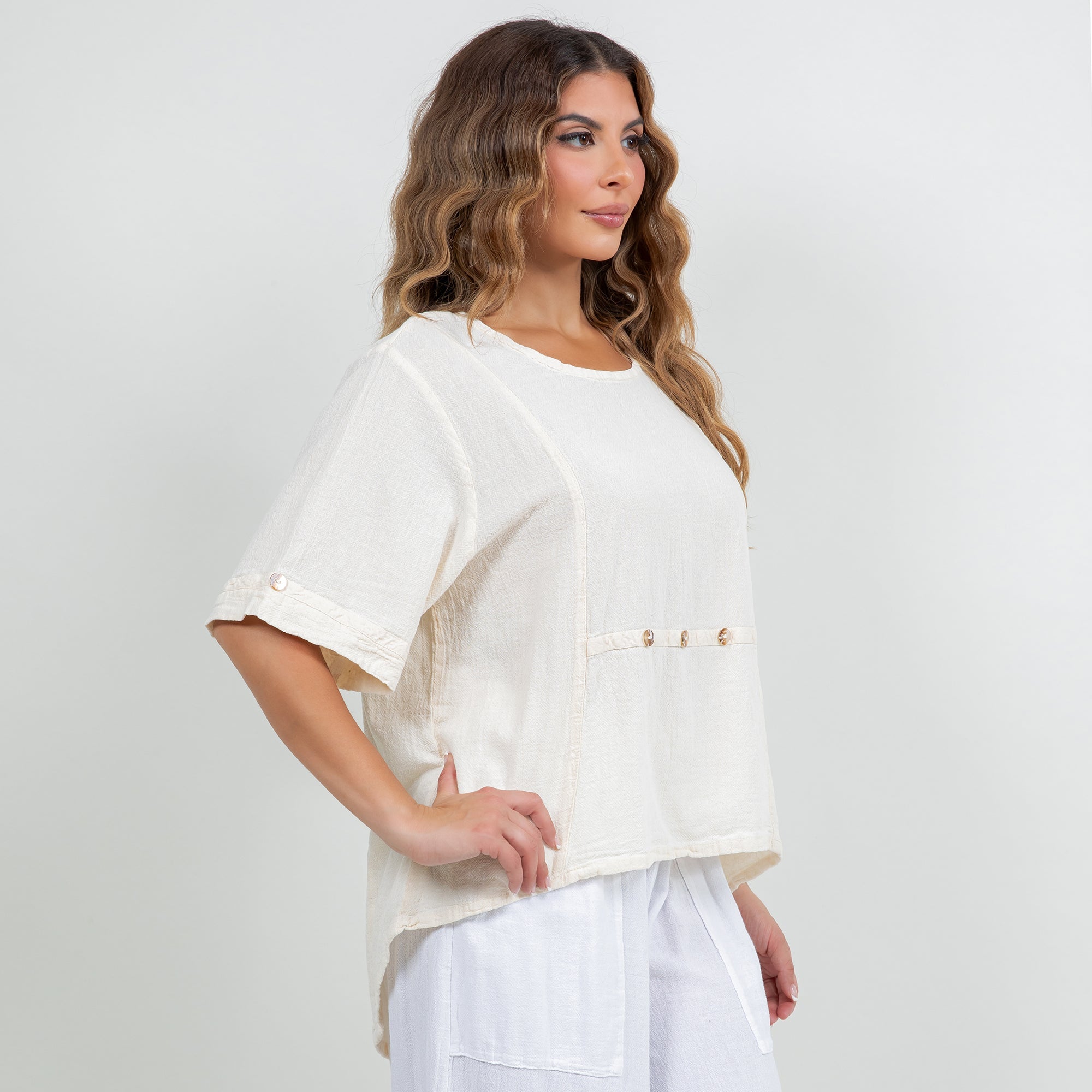 Women's 100% Cotton Gauze Kira Top - Che Cose Belle