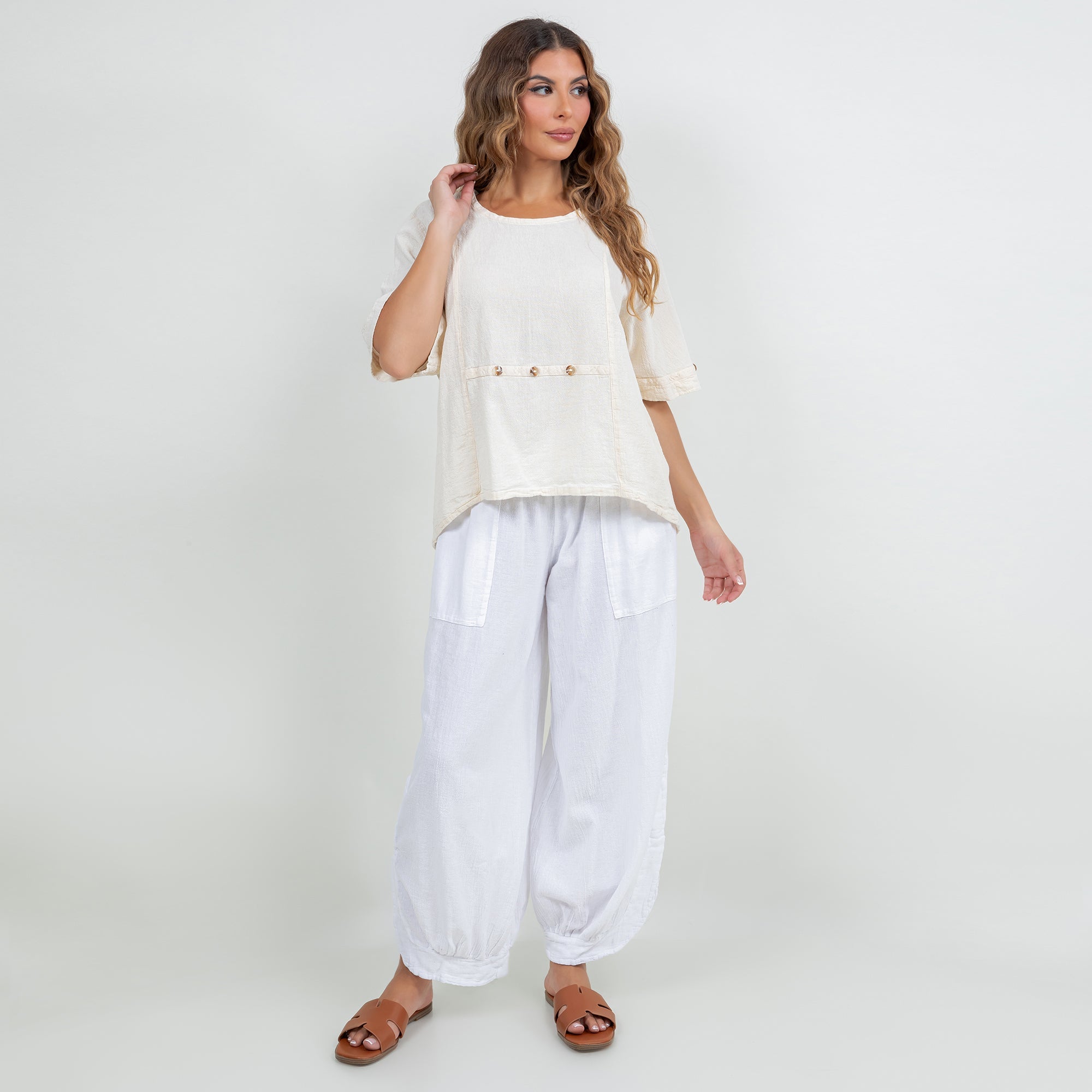 Women's 100% Cotton Gauze Kira Top - Che Cose Belle