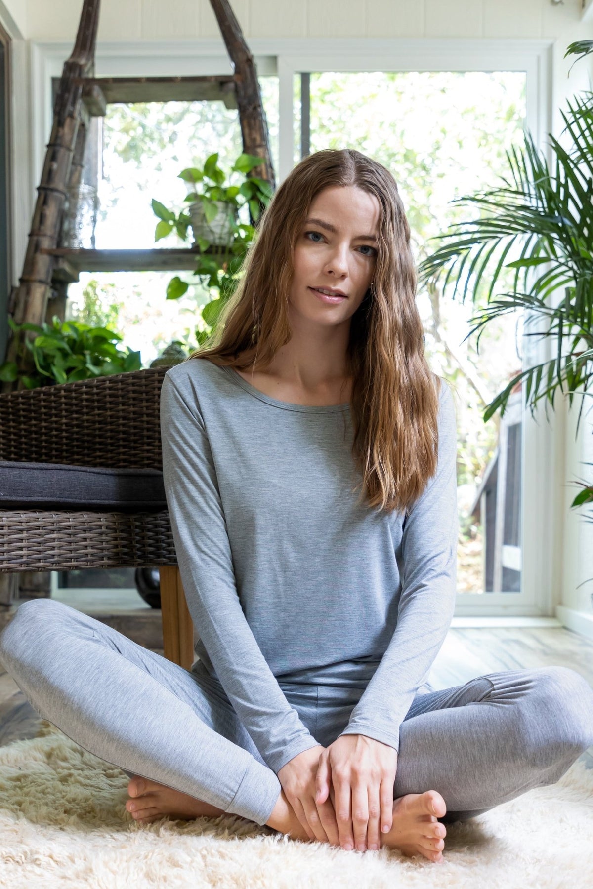 Women's Bamboo Lounge Long Sleeve T-Shirt - Che Cose Belle