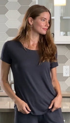 Women’s Bamboo Lounge Set - Lounge T-Shirt + Lounge Shorts - Che Cose Belle