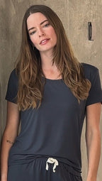 Women’s Bamboo Lounge Set - Lounge T-Shirt + Lounge Shorts - Che Cose Belle