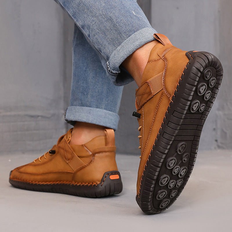 Women’s Color Matching Leather Boots - Che Cose Belle