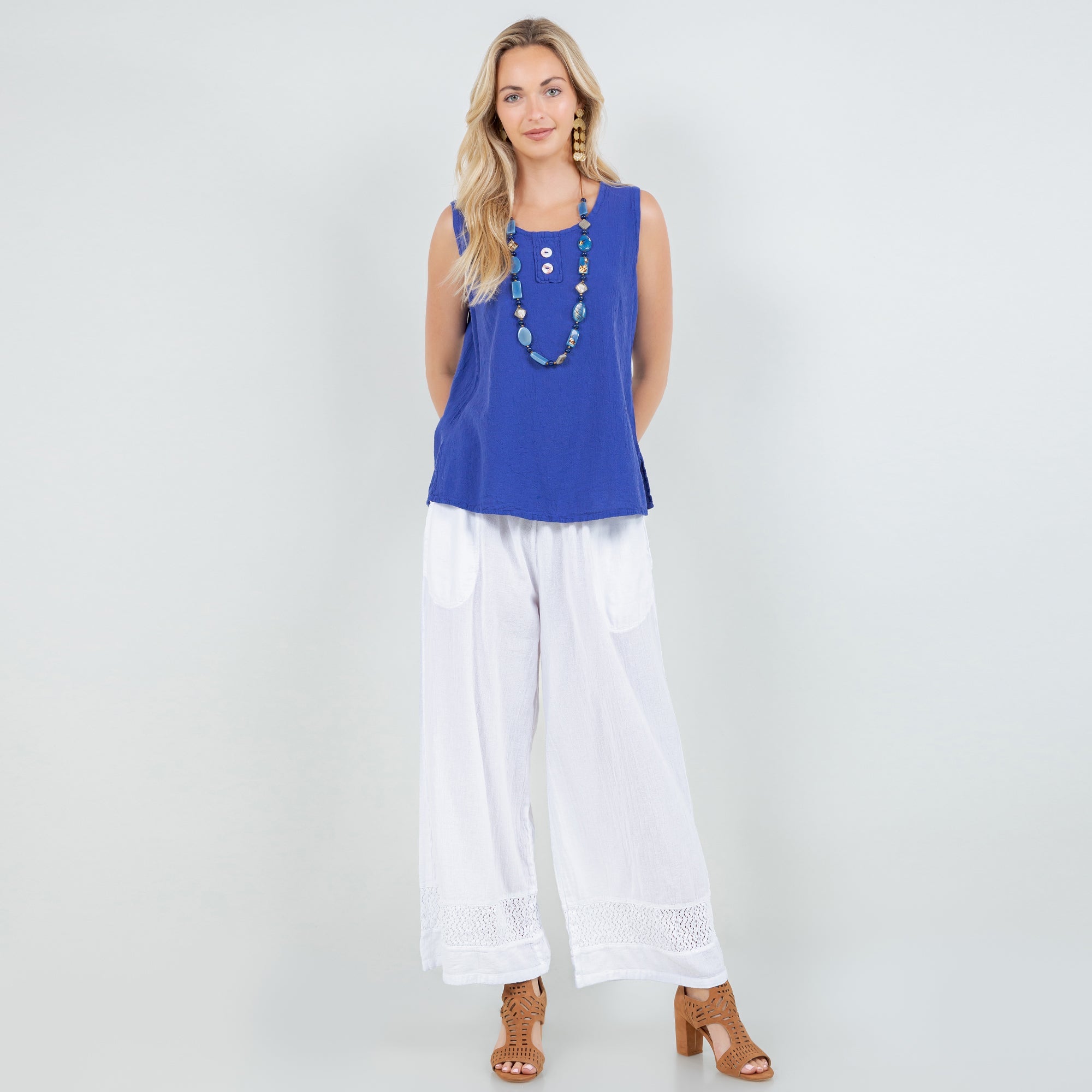Women's Cotton Gauze Anne Top - Che Cose Belle