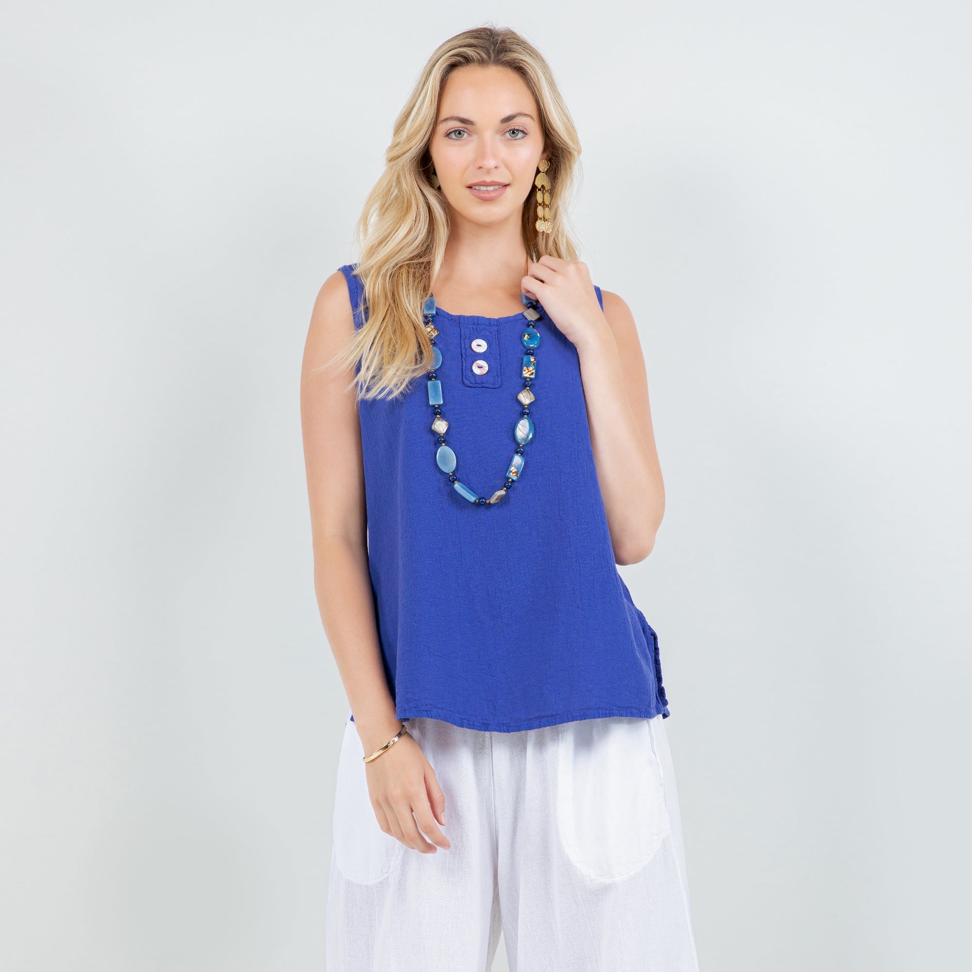 Women's Cotton Gauze Anne Top - Che Cose Belle