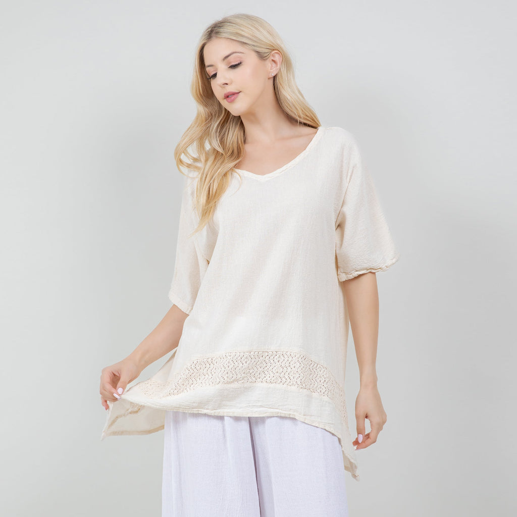 Women's Cotton Gauze Cynthia Top - Che Cose Belle
