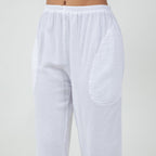 Women's Cotton Gauze Nydia Capri With Pockets - Che Cose Belle