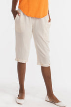 Women's Cotton Gauze Nydia Capri With Pockets - Che Cose Belle