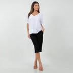 Women's Cotton Gauze Nydia Capri With Pockets - Che Cose Belle