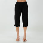 Women's Cotton Gauze Nydia Capri With Pockets - Che Cose Belle