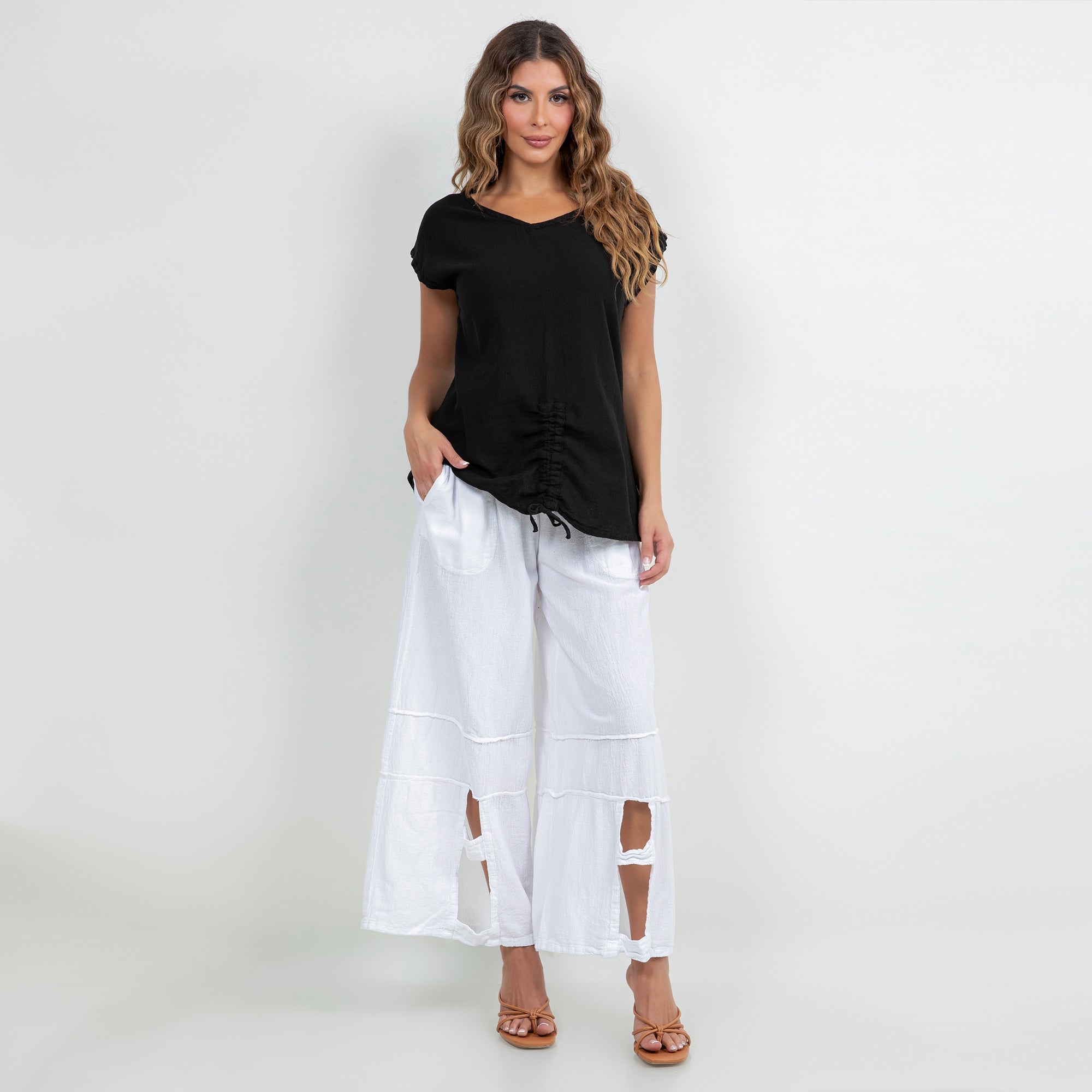 Women's Cotton Gauze One Size Camie Top - Che Cose Belle