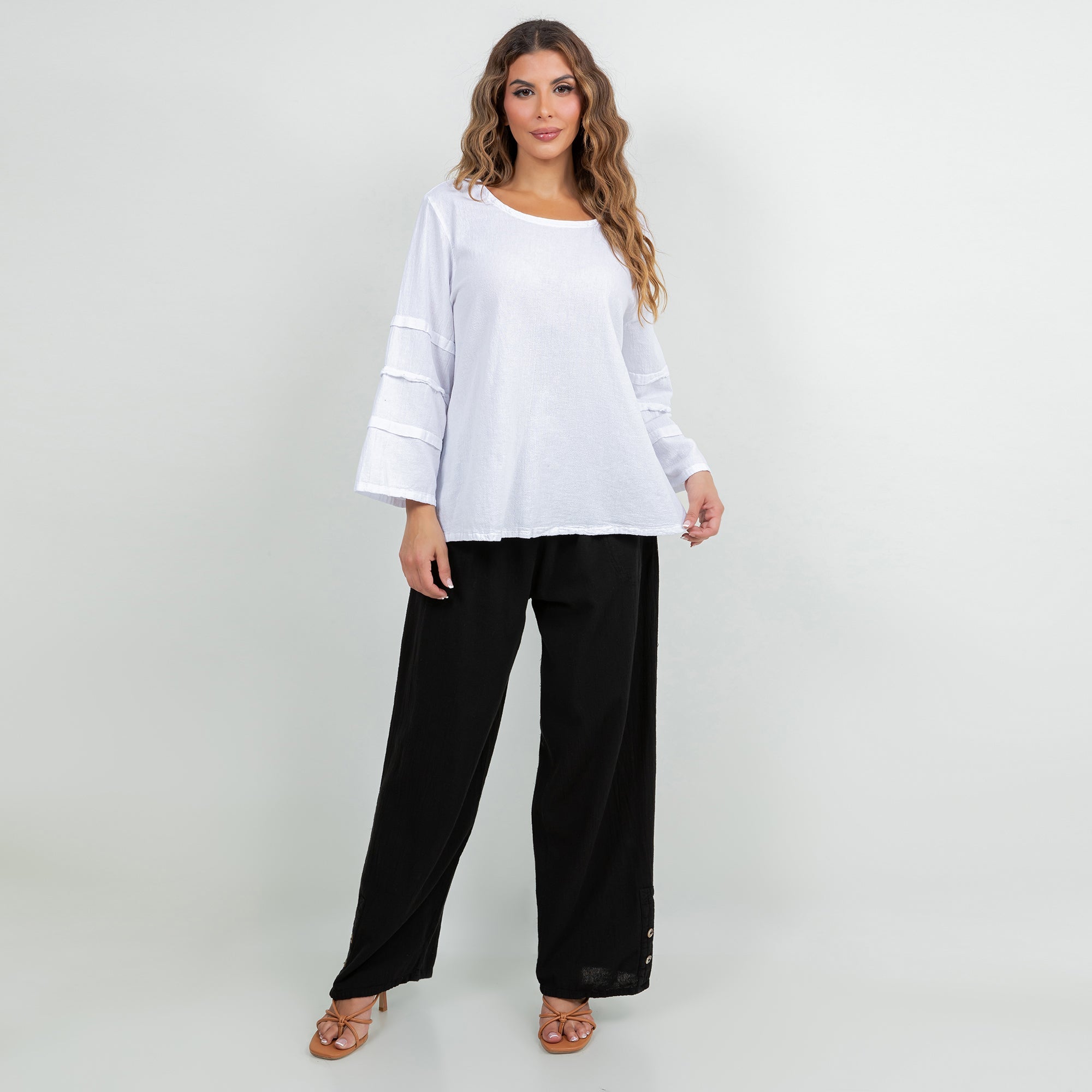 Women's Cotton Gauze Sabrina Top - Che Cose Belle