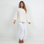 Women's Cotton Gauze Sabrina Top - Che Cose Belle