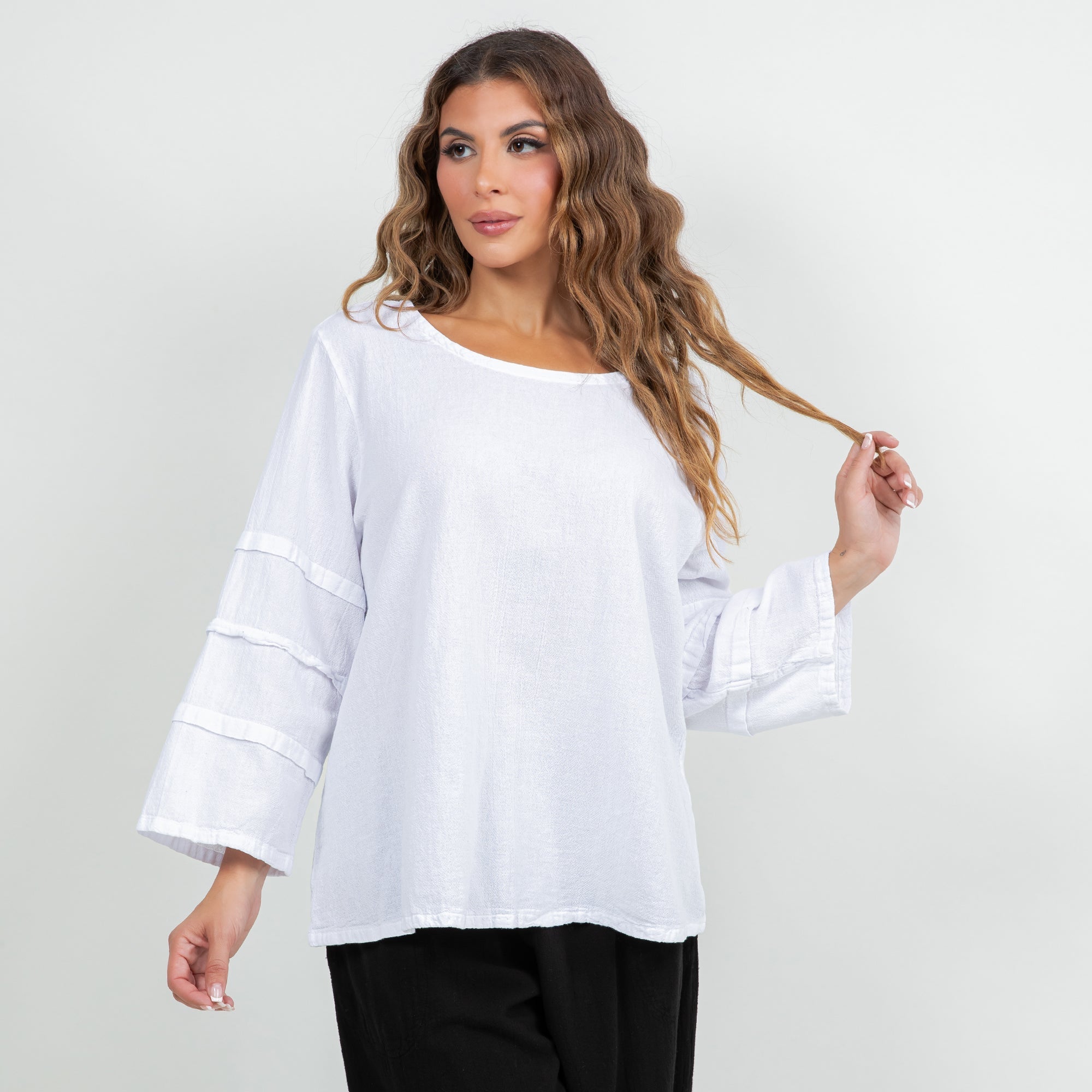 Women's Cotton Gauze Sabrina Top - Che Cose Belle