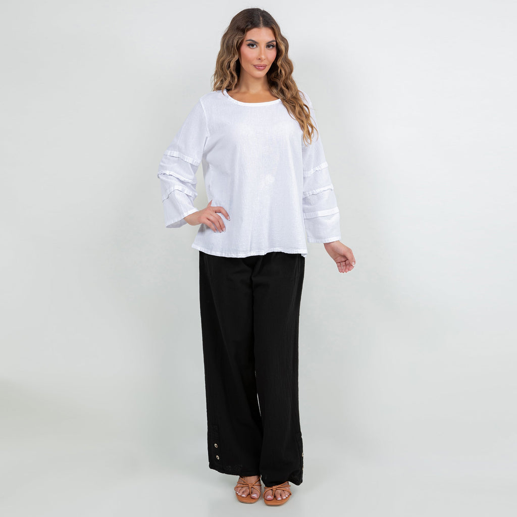 Women's Cotton Gauze Sabrina Top - Che Cose Belle